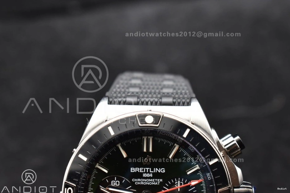 Bracelet Chronomat 536 1:1 Robber BLSF A TravelReady B01 Best Edition SS Green On 44mm Dial 0720